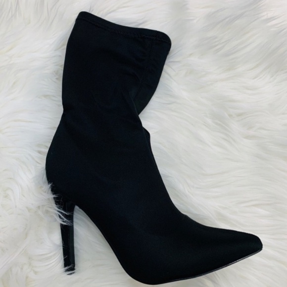 🎉HP🎉Black Heeled Boots - Picture 3 of 5